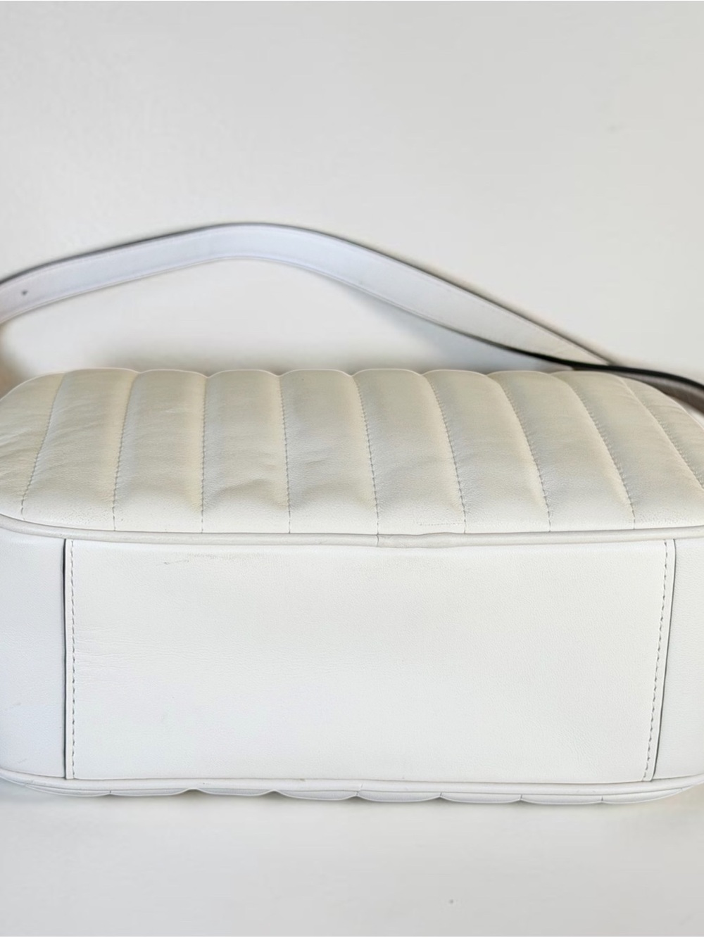 COACH Jes Crossbody Bag Linear Quilting Chalk
Cream Leather C1569 - Picture 5 of 14